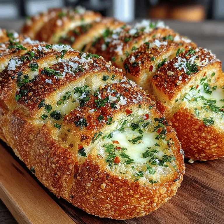 Garlic bread is a beloved staple in many households, cherished for its aromatic flavors and satisfying crunch. Whether served alongside pasta, enjoyed as a snack, or featured at casual gatherings, this comforting dish has a special place in culinary traditions around the world. Our recipe for Crispy Herb-Infused Baked Garlic Bread elevates the classic dish by incorporating a medley of fresh herbs and a hint of spice, creating a delightful flavor experience that is sure to impress.