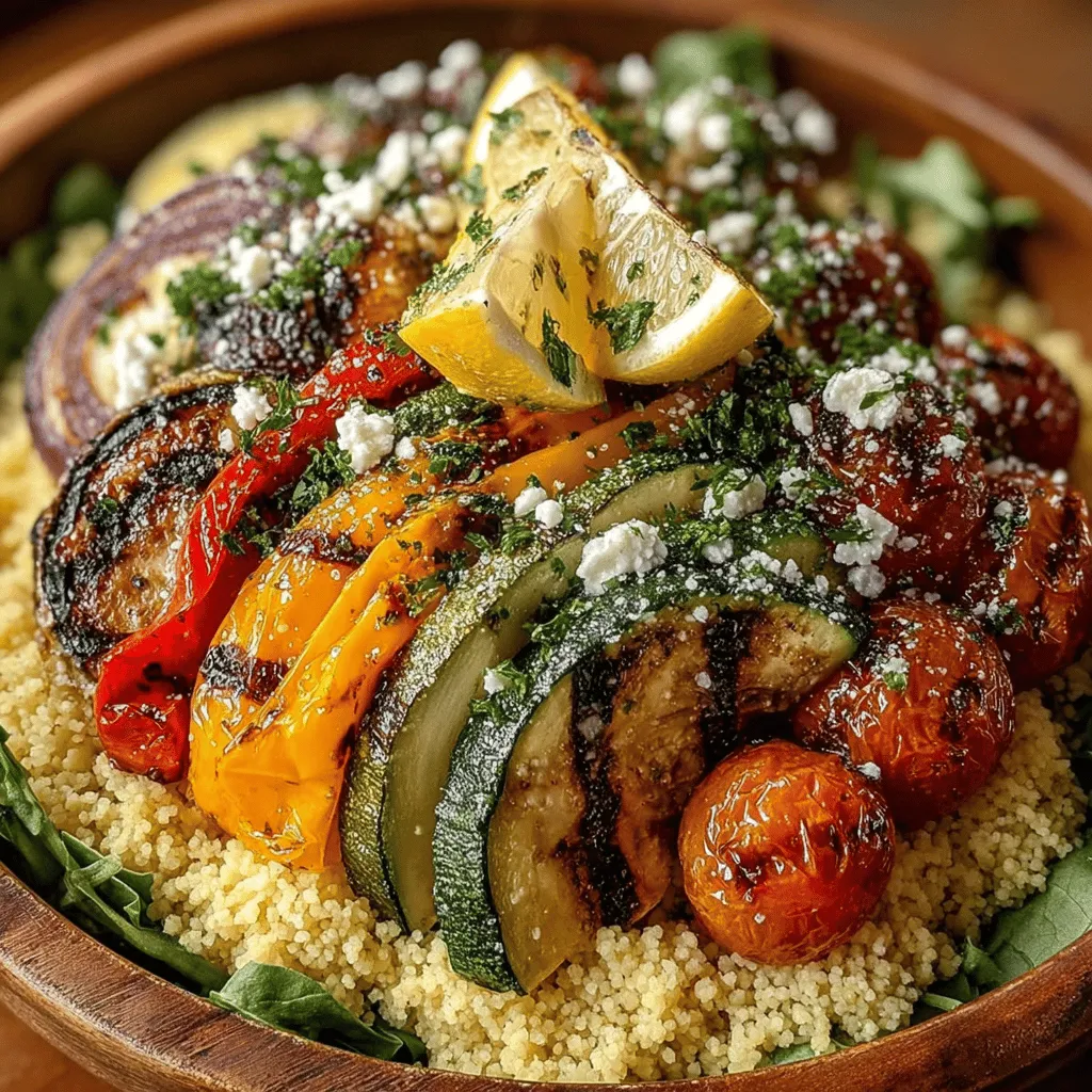 As we embrace the warmer months, there's nothing quite as satisfying as a dish that celebrates the season's bounty. The Colorful Grilled Veggie Couscous Bowl is a vibrant combination of fresh, seasonal vegetables and fluffy couscous, creating a meal that is both nutritious and visually appealing. This dish not only delights the palate but also encourages a more colorful and varied diet, essential for maintaining good health. Packed with flavors and nutrients, it's the perfect choice for a light lunch or a hearty dinner.