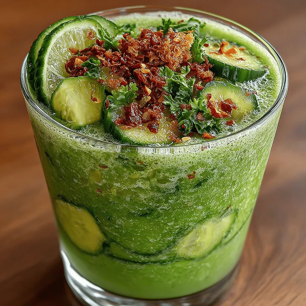 When preparing your Crisp & Spicy Refreshment Smoothie, the selection of fresh ingredients is crucial for achieving the best flavor and texture. Here are some tips for choosing perfectly ripe cucumbers and bananas: