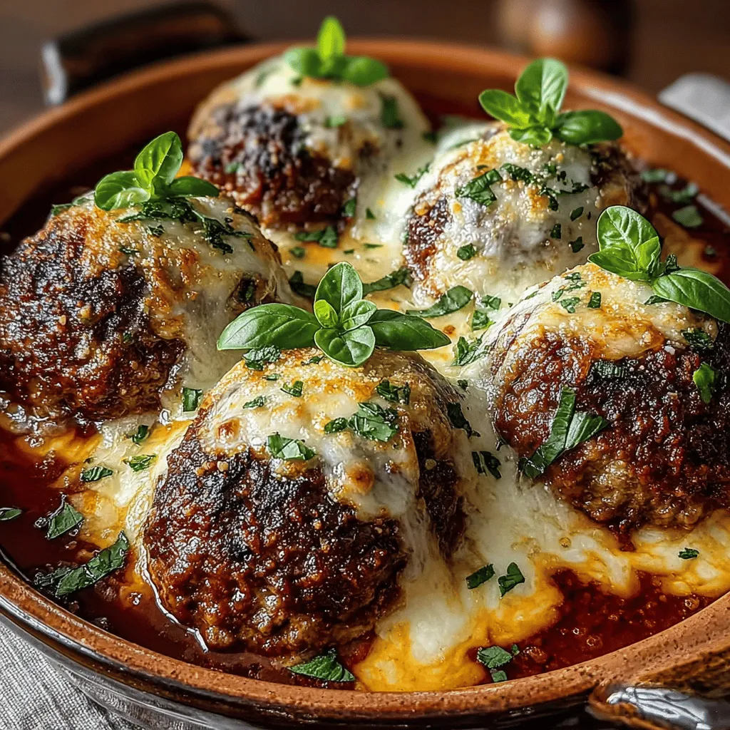 Baked Neapolitan meatballs, or 