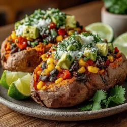 Sweet potatoes are not just a staple in many households; they are a canvas for a world of flavors, especially when inspired by the vibrant tastes of the Southwest. The Southwest Stuffed Sweet Potatoes recipe offers a delightful blend of health benefits, rich textures, and bold flavors. This dish is not just visually appealing with its array of colors, but it is also a powerhouse of nutrition, making it a perfect choice for anyone looking to maintain a balanced diet. The combination of sweet potatoes with zesty Southwestern ingredients results in a meal that is satisfying, wholesome, and versatile enough to cater to various dietary preferences, including vegetarian and gluten-free diets.