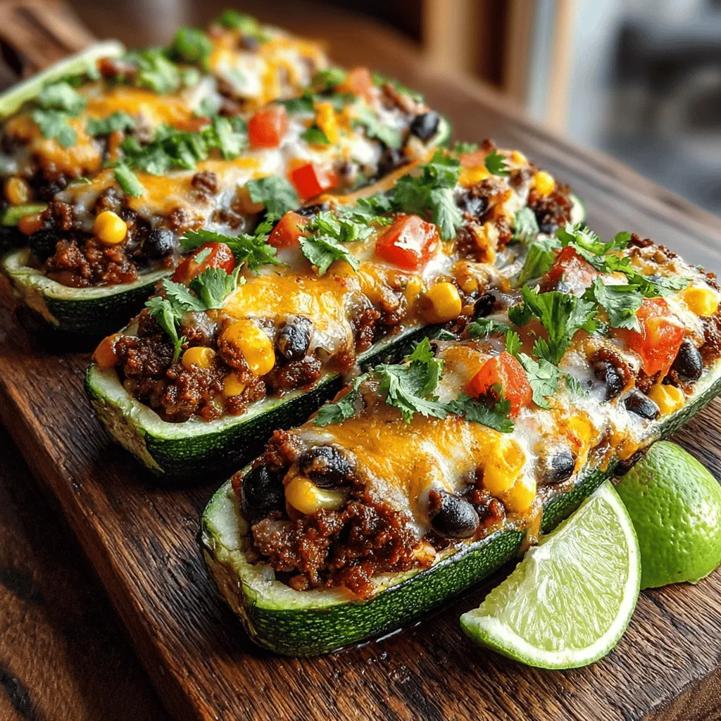 In today's culinary world, there is a growing trend towards creating healthier versions of beloved comfort foods. One delicious example is the Zesty Mini Turkey Taco Stuffed Zucchini. This innovative recipe presents a unique blend of flavors, combining the familiar taste of tacos with the health benefits of zucchini, making it a fantastic option for family dinners or meal prep.