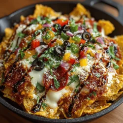 In the ever-evolving landscape of contemporary cuisine, Neapolitan Nachos Supreme stands out as a remarkable fusion dish. Combining the rich flavors of Italy with the beloved American snack, nachos, this innovative recipe delivers a mouthwatering experience that transcends traditional culinary boundaries. Imagine crispy tortilla chips smothered in savory marinara sauce, melty mozzarella, and a medley of vibrant toppings—each bite transports you to a world where Italian comfort food meets casual snacking.
