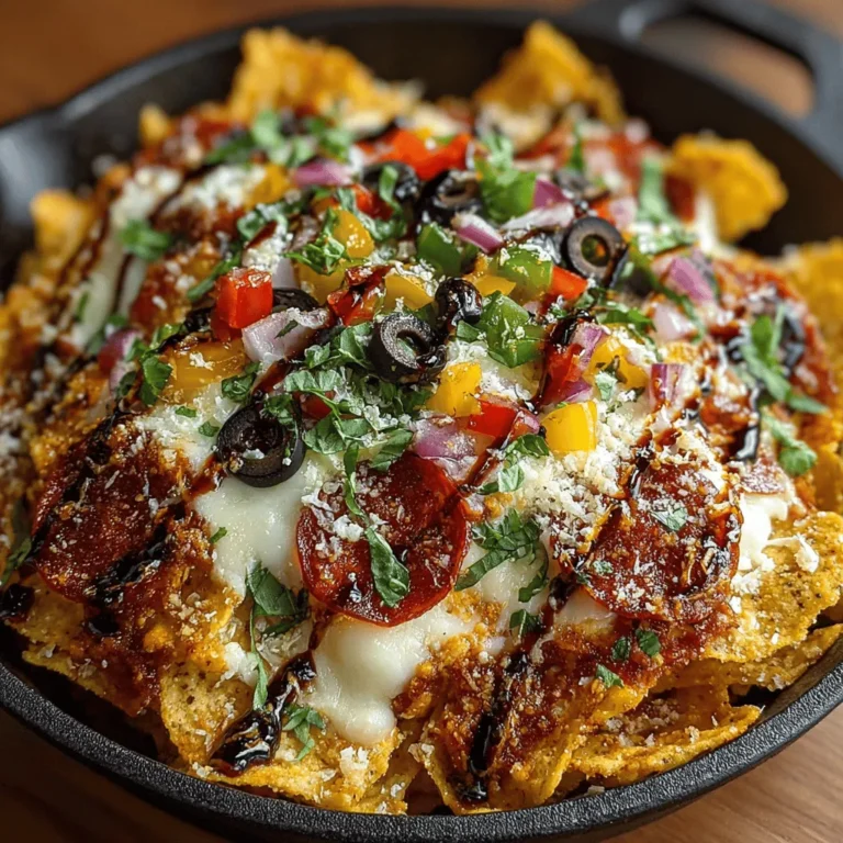 In the ever-evolving landscape of contemporary cuisine, Neapolitan Nachos Supreme stands out as a remarkable fusion dish. Combining the rich flavors of Italy with the beloved American snack, nachos, this innovative recipe delivers a mouthwatering experience that transcends traditional culinary boundaries. Imagine crispy tortilla chips smothered in savory marinara sauce, melty mozzarella, and a medley of vibrant toppings—each bite transports you to a world where Italian comfort food meets casual snacking.