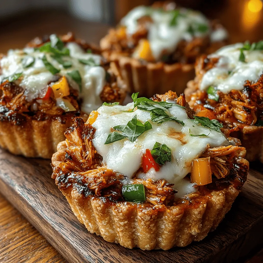 In the realm of quick and nutritious meal options, Mini Pita Chicken Pizza Cups stand out as a delightful alternative to traditional pizza. These bite-sized creations combine the classic flavors of pizza with a healthy twist, allowing you to indulge without the guilt. Perfect for weeknight dinners, family gatherings, or casual entertaining, these mini pizzas offer a versatile and customizable meal that can cater to a variety of tastes and dietary preferences. By utilizing whole wheat pita breads as the base, this recipe not only enhances the nutritional profile but also adds a unique texture that complements the other fresh ingredients beautifully.