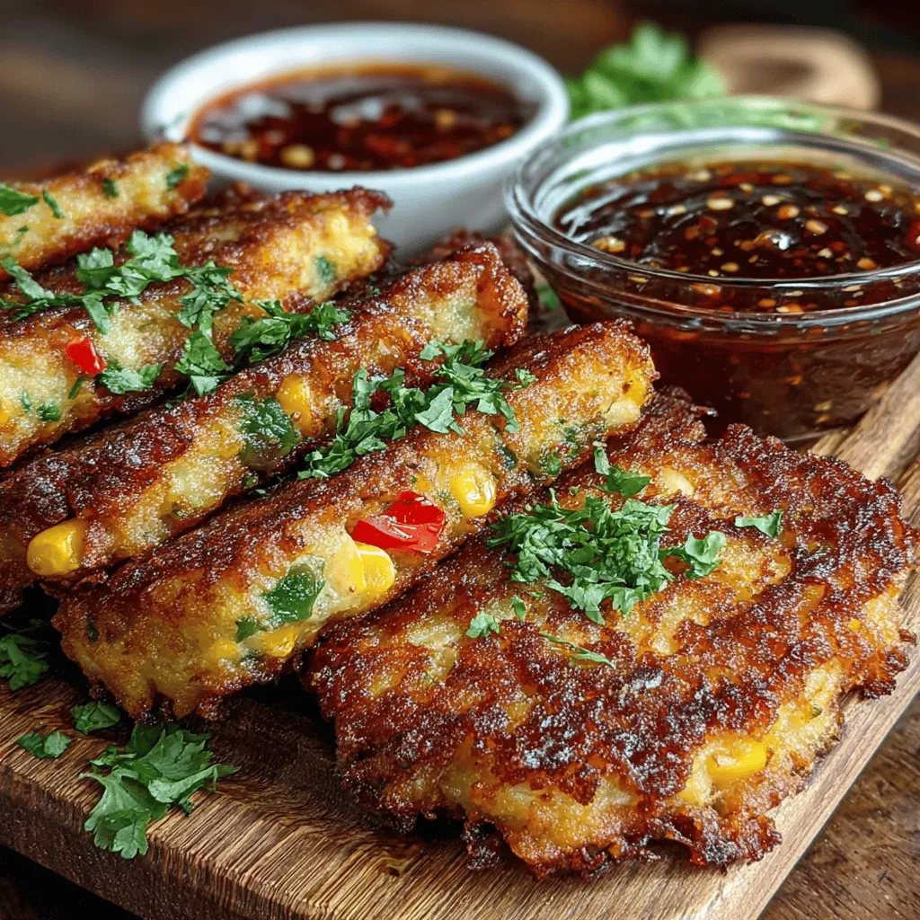 Sweet corn and chili fritters are a delightful culinary creation that perfectly balances a crunchy exterior with a tender, flavorful interior. These fritters are an ideal snack for any occasion, whether you're hosting a casual get-together, preparing an appetizer for a party, or simply craving a tasty bite to enjoy at home. The combination of sweet corn and spicy chili creates a harmonious blend of flavors that will appeal to a wide range of palates.