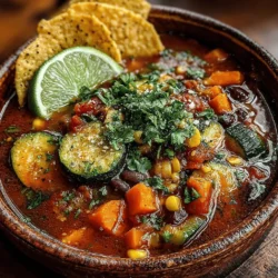 Zesty Veggie Tortilla Soup: A Flavorful Adventure