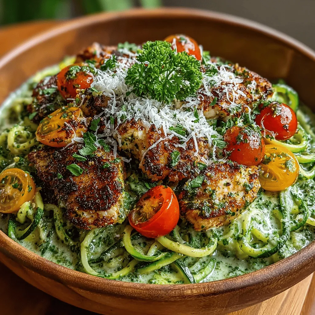 To create a delectable Creamy Basil Chicken Zoodle Bowl, the first step is to cook the chicken to perfection. Start by selecting boneless, skinless chicken breasts, which are not only lean but also absorb flavors wonderfully.