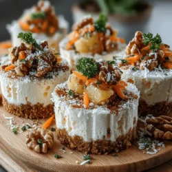 In the world of desserts, few combinations are as enticing as the marriage of creamy yogurt with the beloved flavors of carrot cake. Introducing Frozen Yogurt Carrot Cake Coins—an innovative and nutritious twist on a classic treat. This delightful dessert offers the warm spices and sweet, moist texture of traditional carrot cake while maintaining a light and refreshing quality, making it perfect for warm weather or as a guilt-free snack.