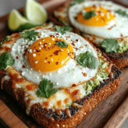 Avocado Egg Breakfast Melts: A Recipe for Your Morning Routine