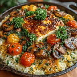 Baked Feta Mushroom Rice: A Culinary Delight
