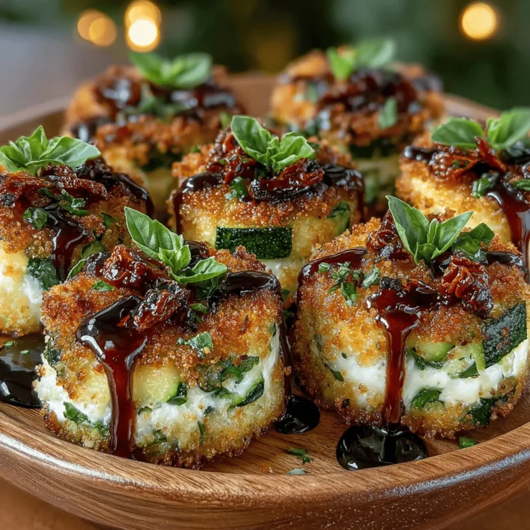 If you're on the hunt for a light, nutritious snack that’s bursting with flavor, look no further than Zesty No-Bake Zucchini Bites. This delightful dish is not only easy to prepare but also showcases the versatility of zucchini in a way that’s sure to please both the eyes and the palate. Perfect for summer gatherings or as a quick after-school snack, these bites are a testament to the joys of no-bake cooking.