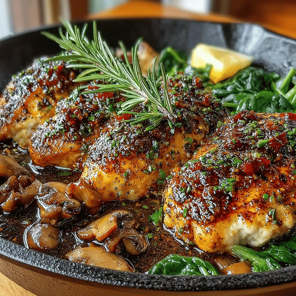Are you ready to elevate your dinner game with a dish that strikes the perfect balance between savory and sweet? Look no further than the Chicken Skillet with Sweet Fig Jam and Balsamic Glaze. This dish not only offers a delightful medley of flavors but also brings an air of sophistication to your table, making it suitable for both busy weeknights and special occasions. The combination of tender chicken breasts, rich fig jam, and tangy balsamic glaze creates a mouthwatering experience that will leave your guests and family asking for seconds.