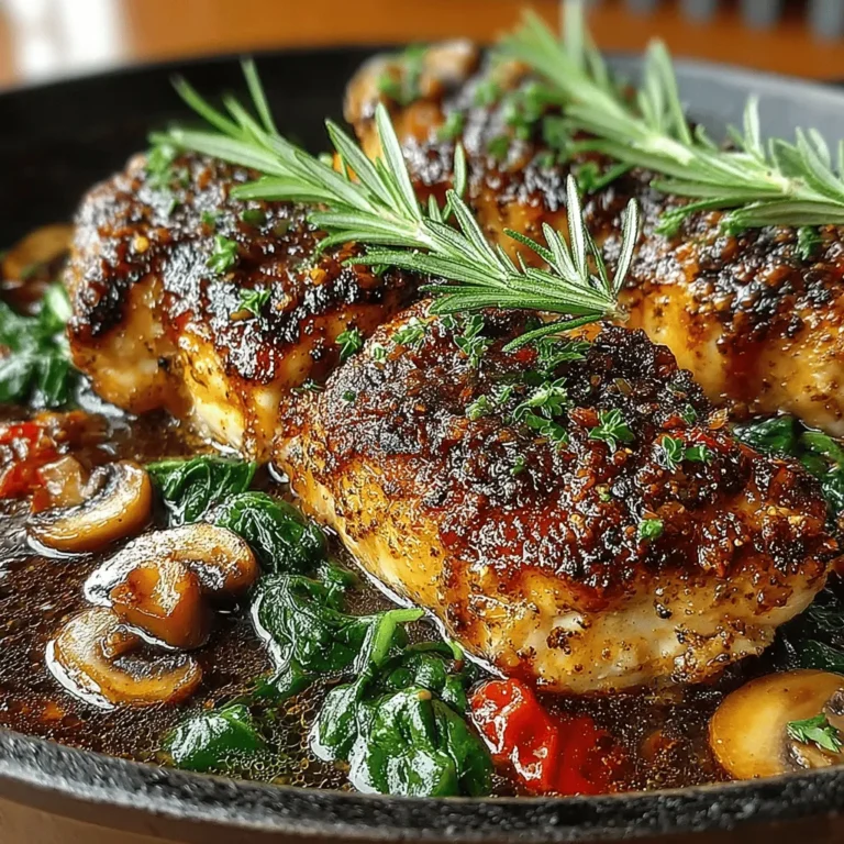 Are you ready to elevate your dinner game with a dish that strikes the perfect balance between savory and sweet? Look no further than the Chicken Skillet with Sweet Fig Jam and Balsamic Glaze. This dish not only offers a delightful medley of flavors but also brings an air of sophistication to your table, making it suitable for both busy weeknights and special occasions. The combination of tender chicken breasts, rich fig jam, and tangy balsamic glaze creates a mouthwatering experience that will leave your guests and family asking for seconds.