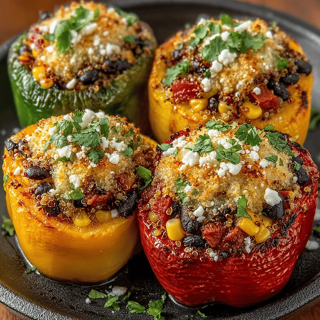Creating the perfect filling for your Sweet & Spicy Peach Stuffed Peppers is an essential step that brings together all the flavors. Start with a base of cooked quinoa or rice, as this will serve as the hearty foundation for your filling. To achieve a delightful balance of sweetness and heat, incorporate diced peaches, which provide a juicy burst of flavor, along with finely chopped onions and bell peppers for added texture.