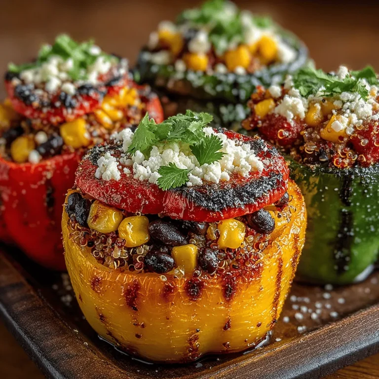 Creating the perfect filling for your Sweet & Spicy Peach Stuffed Peppers is an essential step that brings together all the flavors. Start with a base of cooked quinoa or rice, as this will serve as the hearty foundation for your filling. To achieve a delightful balance of sweetness and heat, incorporate diced peaches, which provide a juicy burst of flavor, along with finely chopped onions and bell peppers for added texture.