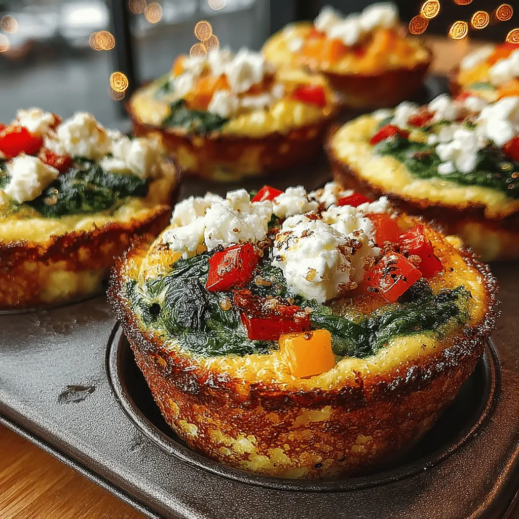 In the realm of nutritious and flavorful breakfast options, Savory Spinach and Feta Veggie Egg Muffins stand out as a perfect choice for those seeking a healthy and convenient meal. These delightful muffins are not just an ordinary breakfast item; they are a powerhouse of vitamins, minerals, and protein, making them an ideal start to your day or a quick snack any time you need a boost. With their vibrant colors and rich flavors, they cater to a variety of dietary preferences, including vegetarian and gluten-free diets, ensuring that everyone can enjoy them.