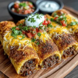 Hatch Chili Beef and Bean Burritos