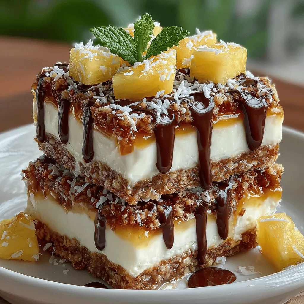 As the temperature rises and the sun shines brighter, many of us start craving cool, refreshing treats that can help us beat the heat. Introducing Frosty Tropical Delight Bars—an exquisite dessert that embodies the essence of summer. These bars are a delightful fusion of sweet pineapple and creamy Greek yogurt, making them not only a delicious indulgence but also a healthier alternative to traditional ice cream or frozen desserts. Perfect for family gatherings, summer picnics, or just a refreshing snack on a hot day, these bars are simple to prepare and incredibly satisfying.