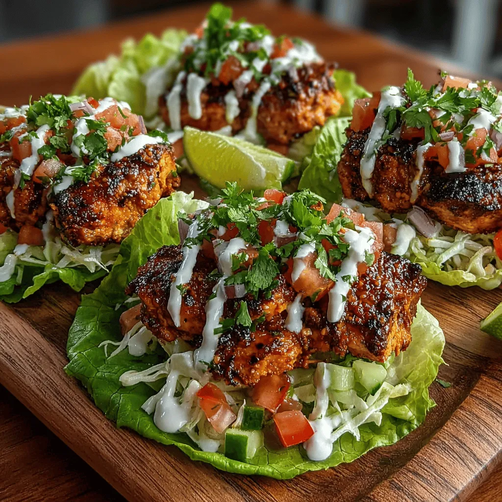 Mini Chicken Tikka Lettuce Cups are a delightful fusion of flavors and textures, making them an ideal option for a healthy meal or an impressive appetizer. This dish takes inspiration from the traditional Indian chicken tikka, known for its rich spices and robust flavor, and presents it in a light and refreshing format wrapped in crisp lettuce leaves. Perfect for any occasion, these lettuce cups are not only visually appealing but also low in carbohydrates, making them a favored choice for those seeking a nutritious yet satisfying meal.