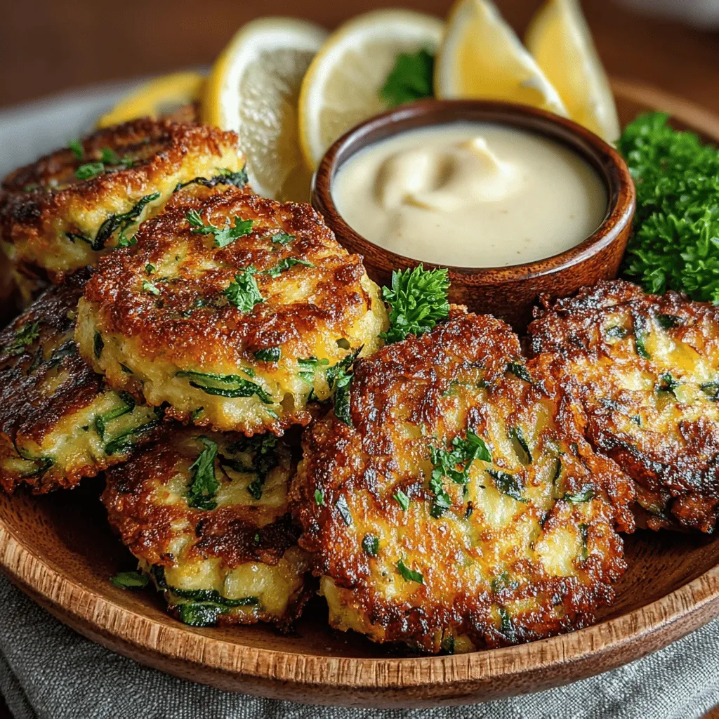 Crispy Zucchini Falafel Bites are an innovative take on the beloved traditional falafel, seamlessly merging the wholesome qualities of zucchinis with the rich, savory flavors of chickpeas and fresh herbs. This recipe not only provides a nutritious option for those looking to increase their vegetable intake, but it also serves as a versatile addition to any meal—whether as a flavorful appetizer, a satisfying snack, or even a main dish that can stand on its own. With a delightful crunch on the outside and a tender, herb-infused interior, these zucchini falafel bites are sure to be a hit with both vegetarians and meat-lovers alike.