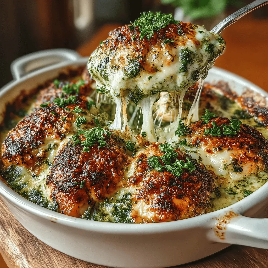 In the realm of comfort food, few dishes can compete with a creamy and flavorful bake that combines the heartiness of chicken, the richness of cream, and the vibrant taste of pesto. The Creamy Pesto Chicken and Spinach Bake is a culinary delight that not only satisfies cravings but also offers a delightful medley of textures and flavors, making it an instant family favorite. This dish is ideal for weeknight dinners or special occasions, as it showcases a harmonious blend of ingredients that come together to create a meal that is both satisfying and nourishing. In this article, we will guide you through the ingredients, preparation, and cooking process, ensuring that you can effortlessly recreate this delicious dish in your own kitchen.