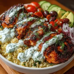 Greek cuisine is renowned for its vibrant flavors, fresh ingredients, and a deep sense of tradition that resonates through each dish. From the sun-kissed shores of the Aegean to bustling city tavernas, Greek food offers a delightful experience that celebrates the bounty of the land. The Zesty Greek Chicken Bowl is a perfect representation of this culinary heritage, combining marinated chicken, fresh vegetables, and a creamy tzatziki sauce that captures the essence of Greece in every bite. This dish not only tantalizes the taste buds but also brings a wealth of health benefits, making it an ideal choice for those seeking nutritious yet flavorful meals.