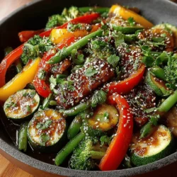 Sweet & Savory Fig Jam Veggie Stir Fry