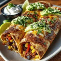Chili Cheese Veggie Taco Wraps: Assembling, Serving, and Nutritional Insights
