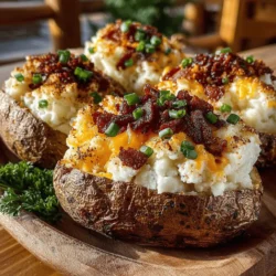 Cheesy Bliss Loaded Twice-Baked Potatoes