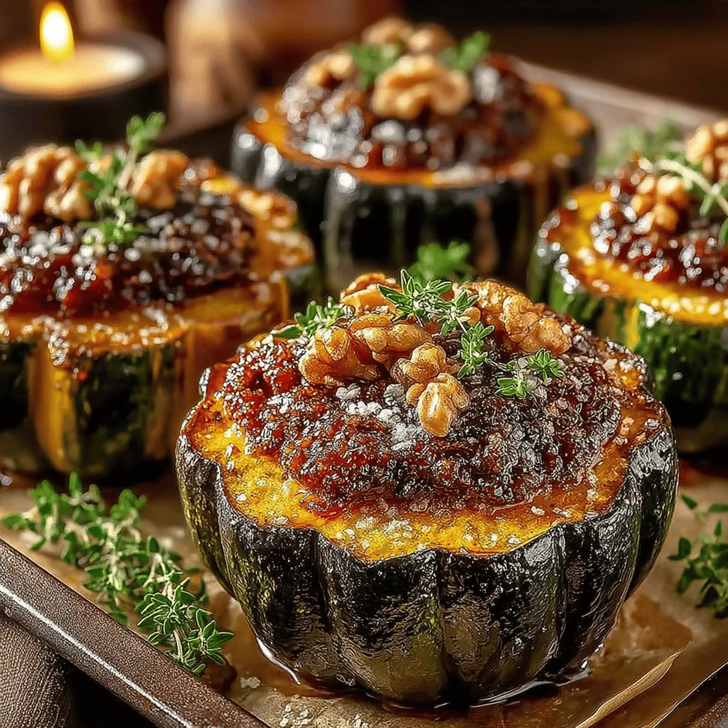 As the leaves turn and the air becomes crisp, acorn squash emerges as a seasonal favorite, gracing tables across the country. This delightful winter squash, with its distinctive green and orange striped skin, is not only visually appealing but also a culinary treasure. Its sweet, nutty flavor makes it a versatile ingredient that can be transformed into a variety of dishes. Among these, Maple Glazed Acorn Squash Halves stand out, combining the rich, earthy taste of the squash with the warm sweetness of maple syrup. This harmonious pairing elevates the dish, making it an enticing option whether served as a side or as a main vegetarian course.