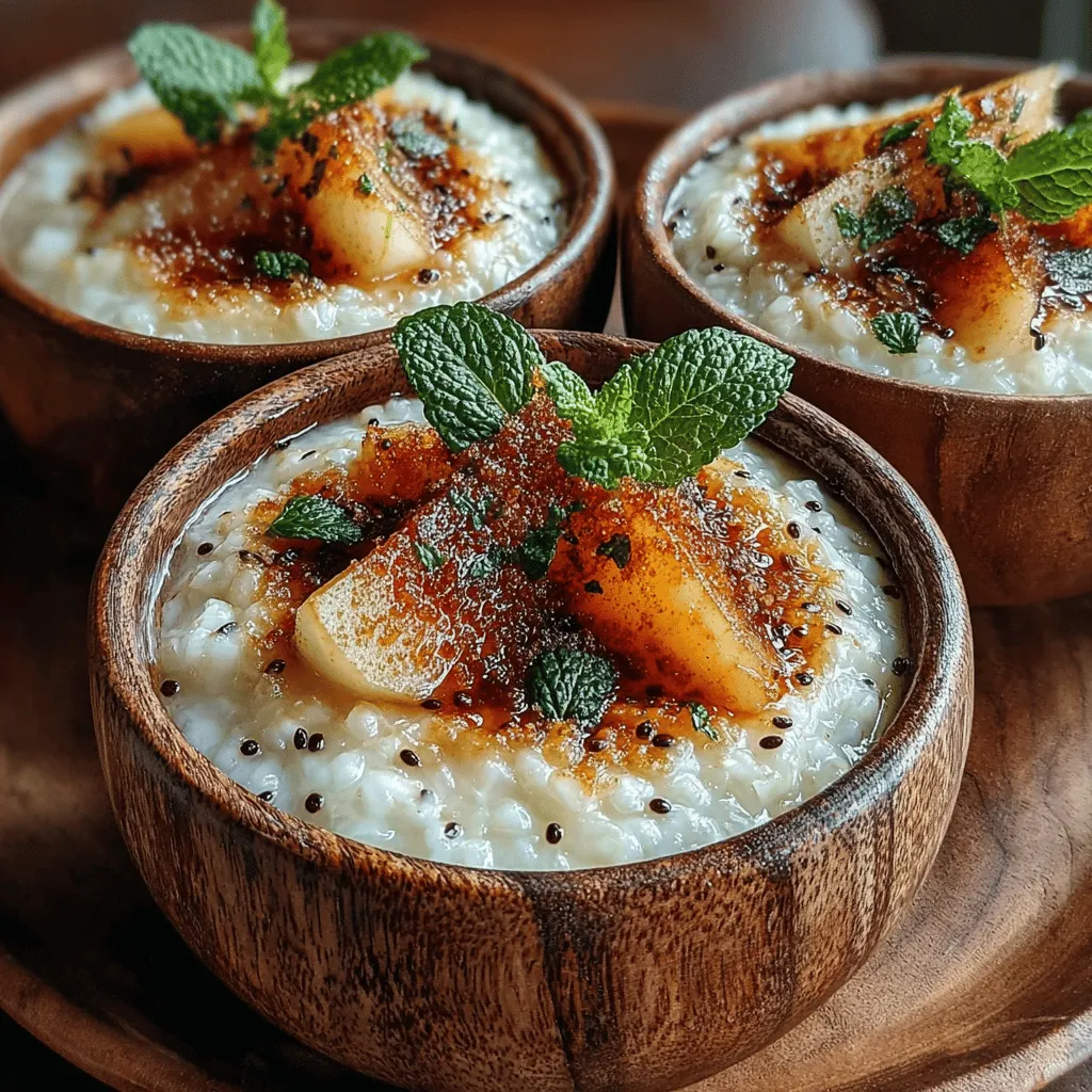 Rice pudding has a rich history that spans across various cultures, making it a beloved dessert worldwide. Its origins can be traced back to ancient civilizations, where rice was often cooked with milk and sweeteners, creating a dish that was both nourishing and satisfying. Today, rice pudding is celebrated in numerous forms, from the creamy Arroz con Leche in Latin America to the subtly spiced Kheer in India. Each variation reflects the local ingredients and culinary traditions, showcasing the versatility of this dish.