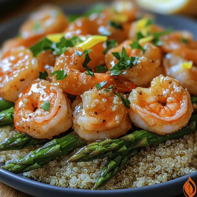In the world of culinary delights, few dishes can rival the combination of succulent shrimp and crisp asparagus, especially when enveloped in a rich, buttery garlic sauce. Our Savory Garlic Butter Shrimp & Asparagus Bliss is not only a gourmet experience but also an accessible recipe that you can whip up in no time, making it ideal for both busy weeknight dinners and special occasions. The harmonious blend of flavors and textures in this dish creates a vibrant meal that will captivate your taste buds and leave your guests asking for seconds.