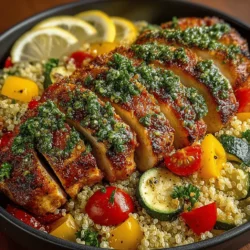 Zesty Lemon Herb Chicken & Colorful Veggie Quinoa