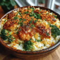 Cheesy Chicken & Broccoli Delight Casserole