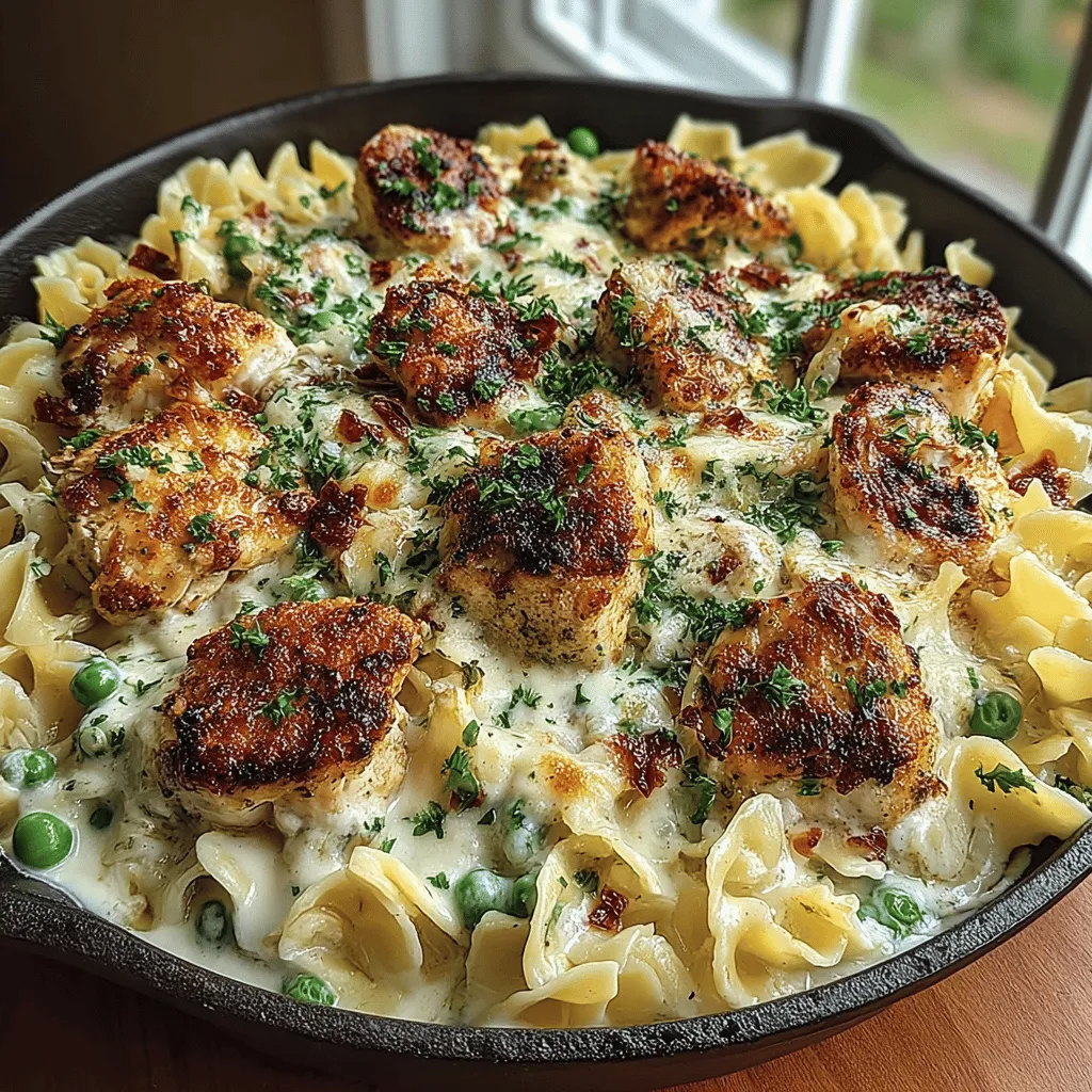Indulging in a bowl of Creamy Chicken Alfredo Skillet is like wrapping yourself in a warm, comforting embrace. This dish seamlessly combines tender chicken, a luscious cream-based sauce, and perfectly cooked pasta to create an unforgettable one-pan meal. It’s not just about satisfying hunger; it’s about delighting your senses with rich flavors and creamy textures that evoke feelings of warmth and satisfaction. Perfect for busy weeknights or an elegant dinner party, this recipe is versatile enough to impress both family and friends. Whether you’re a culinary novice or a seasoned chef, this detailed guide will equip you with everything you need to master this classic Italian-American favorite.