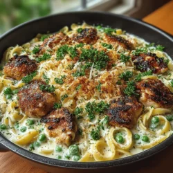 Creamy Chicken Alfredo Skillet Recipe