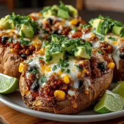 Taco-Stuffed Sweet Potatoes: A Flavorful Delight