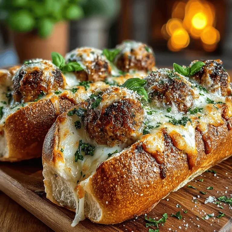 Savory Turkey & Spinach Meatball Subs are a delicious and nutritious twist on a classic favorite. These subs combine lean ground turkey with nutrient-rich spinach, creating a hearty yet healthy meal option that is perfect for lunch or dinner. The addition of a rich marinara sauce and melted mozzarella cheese elevates this dish, making it a satisfying choice for anyone craving comfort food without the guilt.