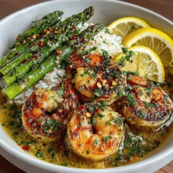 Garlic Butter Shrimp and Asparagus Bowls