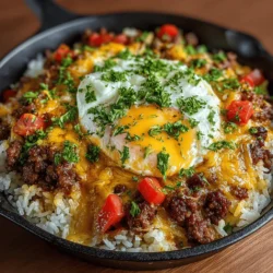 Cheesy Beef & Rice Delight: Recipe Steps and Serving Suggestions