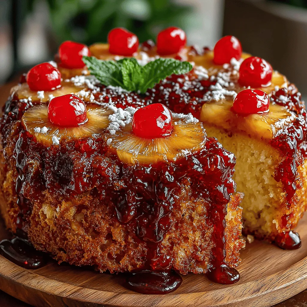 Pineapple upside-down cake is more than just a dessert; it’s a delightful slice of nostalgia that evokes memories of family gatherings and festive celebrations. With its vibrant tropical flavors and visually stunning presentation, this cake captures the essence of summer in every bite. The combination of caramelized pineapple, sweet cherries, and a moist, buttery cake makes it a beloved choice for both casual home bakers and professional pastry chefs alike.