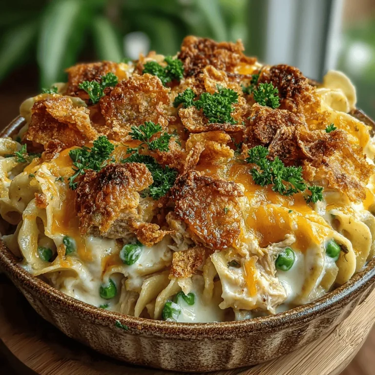 Tuna Delight Casserole is more than just a dish; it’s a warm embrace on a plate, a comforting meal that resonates with nostalgia and family gatherings. This casserole brings together the rich, savory flavors of tuna, creamy mushroom soup, and a delightful crunch from potato chips, making it a culinary favorite for both young and old alike. Whether you’re looking for a quick weeknight dinner or a dish to impress at potluck gatherings, Tuna Delight Casserole checks all the boxes. Its ease of preparation and ability to feed a crowd make it a staple in many households.